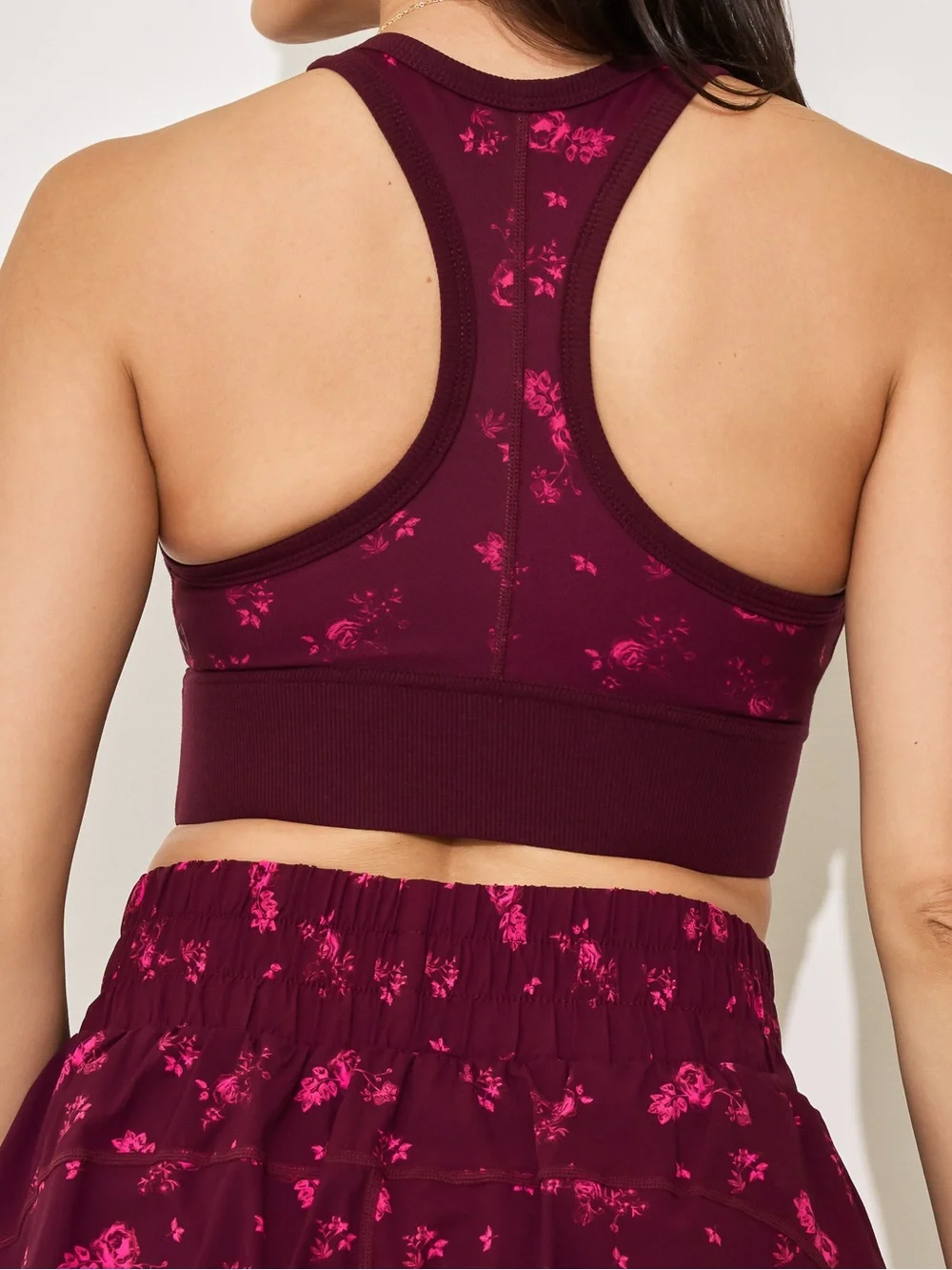 Popflex Sweat Sesh Crop in Fleur d’Amour